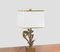 Golden Bronze Table Lamp with Foliage, 1970, Image 2