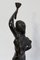 Bronze Woman with Torch by Rousseau, Late 19th Century 16