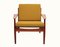Senffarbener Armlehnstuhl aus Teak von Arne Forestre für Glostrup, 1960er 1