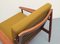 Senffarbener Armlehnstuhl aus Teak von Arne Forestre für Glostrup, 1960er 4