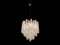 Lámpara de araña italiana Mid-Century de cristal burbuja, Imagen 3