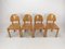 Oak Dining Chairs, 1980s, Set of 4 2