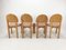 Oak Dining Chairs, 1980s, Set of 4, Image 3