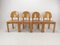 Oak Dining Chairs, 1980s, Set of 4, Image 9