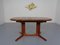 Large Solid Teak Extendable Dining Table from Glostrup, 1960s 4