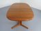 Large Solid Teak Extendable Dining Table from Glostrup, 1960s 10