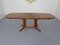 Large Solid Teak Extendable Dining Table from Glostrup, 1960s, Image 1