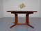 Large Solid Teak Extendable Dining Table from Glostrup, 1960s, Image 5
