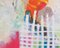 Carolina Alotus, Finding Bliss, 2020, acrilico, vernice spray, pastello, stoffa e matita su tela non stirata, Immagine 3