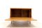 Mobiletto Mid-Century in teak e vinile con gambe a forcina di Beaver Tapley, Immagine 3