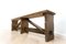Vintage Oak Bench Rustic Country House Hall Bench 1
