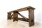 Vintage Oak Bench Rustic Country House Hall Bench, Image 1