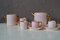 Art Deco Bohemian Style Tea Service in Pink and Gold, Set of 11 1