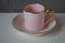 Art Deco Bohemian Style Tea Service in Pink and Gold, Set of 11 8