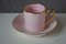 Servizio da tè Art Déco in stile bohémien rosa e oro, set di 11, Immagine 8