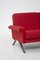 Rotes italienisches Modell 875 Sofa von Ico Parisi für Cassina 9