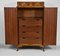 English Art Deco Figured Walnut Tallboy Chest of Drawers or Linen Press, 1930s, Image 7