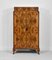 English Art Deco Figured Walnut Tallboy Chest of Drawers or Linen Press, 1930s 1