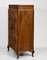 English Art Deco Figured Walnut Tallboy Chest of Drawers or Linen Press, 1930s 13