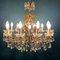 Large Crystal Chandelier, Italy, 1950s 6