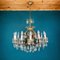 Large Crystal Chandelier, Italy, 1950s 1