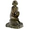 Maxime Real Del Sarte, Art Deco Sculpture, Seated Nude with Flowers, France, 1920s, Bronze 1