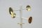 Hollywood Regency Coat Rack in White & Gold, 1960s 5