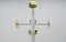 Hollywood Regency Coat Rack in White & Gold, 1960s 6