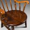 Antique English Victorian Beech Fireside Elbow Chair, 1890s, Image 8