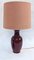 Dark Red Ceramic Lamp 1