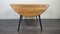 Round Black Leg Drop Leaf Dining Table by Lucian Ercolani for Ercol 4