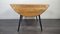 Round Black Leg Drop Leaf Dining Table by Lucian Ercolani for Ercol, Image 4