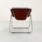 Camel Leather Plona Chair by Giancarlo Piretti for Castelli, 1970s, Image 4