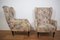 Vintage Beige Fabric Armchairs, Set of 2 3