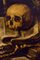 Bodegón con calavera, óleo sobre tablilla, enmarcado, Imagen 2
