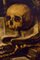 Still Life with Skull, Oil on Tablet, Framed, Image 2