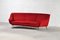 Italian Curved Sofa in Red Bouclé Wool by Gigi Radice, 1950s 1
