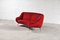 Italienisches Geschwungenes Sofa aus Roter Bouclé Wolle von Gigi Radice, 1950er 3