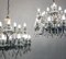 Large Venetian Belle Epoque Style Glass & Gilt 24-Bulb Chandeliers, 1970s, Set of 2, Image 5