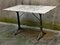 Vintage Industrial Marble Bistro Table, 1940s 3