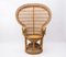 Emmanuelle Peacock Wicker Chair, 1960s, Italy, Image 1