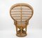 Emmanuelle Peacock Wicker Chair, 1960s, Italy, Image 3