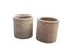 Large Planter Pots in Natural Wood and Bamboo, 1980s, Set of 2 2