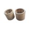 Large Planter Pots in Natural Wood and Bamboo, 1980s, Set of 2 3