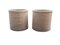 Large Planter Pots in Natural Wood and Bamboo, 1980s, Set of 2 1