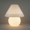 Large Mushroom Table Lamp in White Opal Glass, 1970s 9