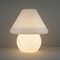 Large Mushroom Table Lamp in White Opal Glass, 1970s, Image 9