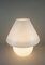 Lampada da tavolo grande a fungo in vetro opalino bianco, anni '70, Immagine 3