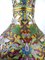 Chinese Cloisonne Vases with Black Bases, Set of 2 13