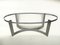 Oval Coffee Table in Smoked Glass, France, 1970s, Image 6